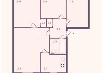 Продажа 4-комнатной квартиры, 49.1 м2, Санкт-Петербург, Дачный проспект, 16к4, муниципальный округ Княжево