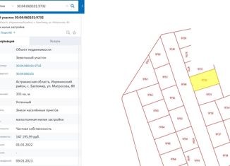 Продается земельный участок, 3 сот., село Бахтемир, улица Ленина, 68