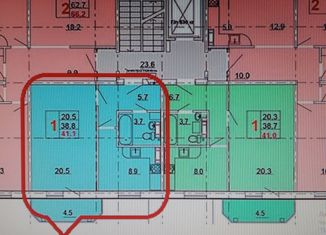 Продажа 1-комнатной квартиры, 38.6 м2, Новосибирск, метро Гагаринская, Танковая улица, 6