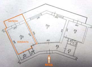 Комната на продажу, 62.4 м2, Севастополь, улица Павла Корчагина, 34, Гагаринский район