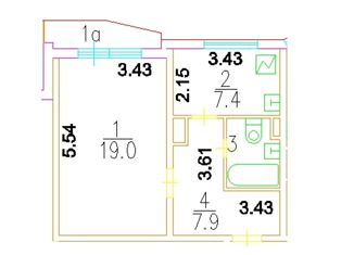 Продается 1-ком. квартира, 37.8 м2, Москва, Талдомская улица, 17к2, Талдомская улица