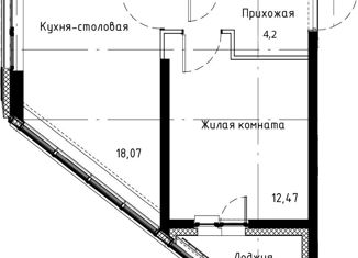 1-ком. квартира на продажу, 42 м2, Санкт-Петербург, Планерная улица, 93с1, ЖК Нью Тайм