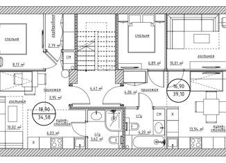 Продается 2-комнатная квартира, 73.68 м2, Брянск, улица Чкалова, 3, Фокинский район