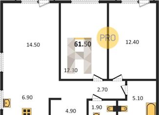 Продаю 3-ком. квартиру, 61.5 м2, Новосибирск, улица Никитина, 67, улица Никитина