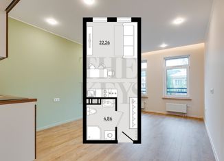 Продам квартиру студию, 27.12 м2, Санкт-Петербург, Малый проспект Васильевского острова, 54к2, Малый проспект Васильевского острова