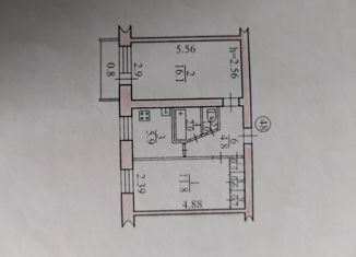 Продаю 2-ком. квартиру, 43.4 м2, Биробиджан, Советская улица, 72В