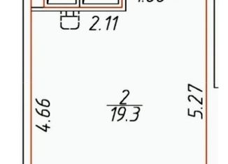 Продажа квартиры студии, 27.3 м2, Санкт-Петербург, Заречная улица, 13к3
