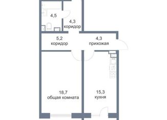 Продается 2-ком. квартира, 67 м2, Тюменская область, набережная Ивана Кайдалова, 20