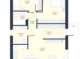 Продажа дома, 80 м2, коттеджный посёлок Июль, улица Цветов, 16