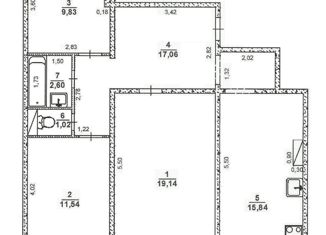 Продам 3-комнатную квартиру, 74.8 м2, Ульяновская область, Ульяновский проспект, 26