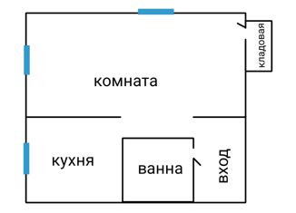 Продается 1-комнатная квартира, 30.7 м2, Владивосток, 1-я Морская улица, 16В