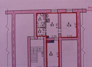 Продам 2-комнатную квартиру, 36.3 м2, посёлок Тимирязевский, Садовая улица, 2