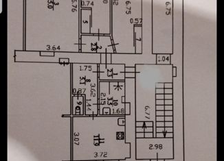 Продажа трехкомнатной квартиры, 77.7 м2, Санкт-Петербург, Днепропетровская улица, 6, муниципальный округ Лиговка-Ямская