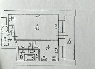 1-ком. квартира на продажу, 36.2 м2, Уфа, проспект Октября, 81/1