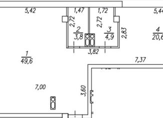 Продается 2-комнатная квартира, 80 м2, Омск, улица 1-я Красной Звезды, 79, ЖК Созвездие