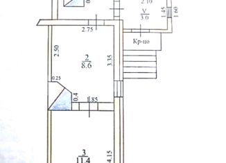 2-комнатная квартира на продажу, 35 м2, Мичуринск, Станционная улица, 54