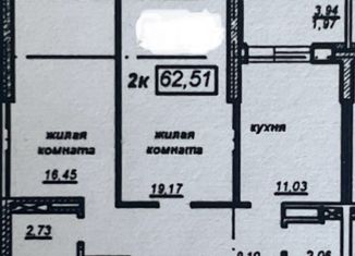 2-комнатная квартира на продажу, 65 м2, Самара, улица Мечникова, 3, Железнодорожный район
