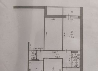 3-комнатная квартира на продажу, 63.4 м2, Нижний Новгород, Каширская улица, 70, Каширская улица