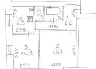 Продажа 2-ком. квартиры, 44.7 м2, Новосибирск, Новоморская улица, 18, Советский район