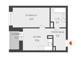 Продажа 1-комнатной квартиры, 38 м2, Санкт-Петербург, Белоостровская улица, 10к1, муниципальный округ Чёрная Речка