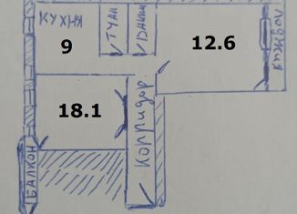 Продается 2-комнатная квартира, 52 м2, Санкт-Петербург, улица Дудко, 18, улица Дудко