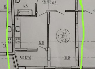 Однокомнатная квартира на продажу, 42 м2, Самара, ЖК Олимп, улица Советской Армии, 181к6Б