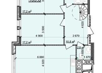 Продажа 2-ком. квартиры, 163.8 м2, Рязань, улица Пожалостина, 29