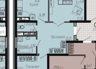 Продам 2-комнатную квартиру, 70 м2, Краснодар, Стахановская улица, 1лит10, микрорайон Авиагородок