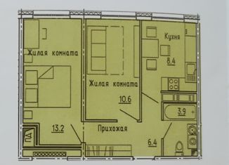 Продаю 2-комнатную квартиру, 42.5 м2, Пенза, Побочинская улица, с10