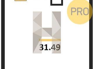 Продается квартира студия, 31.49 м2, Екатеринбург, улица Академика Ландау, 3, Академический район