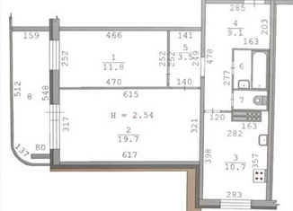 Продажа двухкомнатной квартиры, 59 м2, Екатеринбург, Гончарный переулок, 4, Гончарный переулок