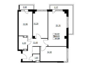 Продаю 3-ком. квартиру, 91 м2, Волгоград, улица им. Циолковского, 41, Ворошиловский район