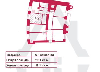 Продается комната, 115.1 м2, Санкт-Петербург, Московский проспект, 106, метро Московские ворота