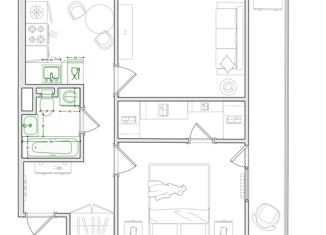 Продаю 2-ком. квартиру, 38.8 м2, Москва, ЦАО, Доброслободская улица, 8