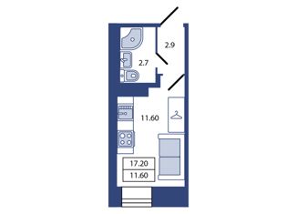 Продажа квартиры студии, 17.2 м2, Санкт-Петербург, Большой Сампсониевский проспект, 29Б, Выборгский район