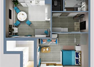 Продажа однокомнатной квартиры, 57.05 м2, поселок Романовка, Гаражный проезд, 16