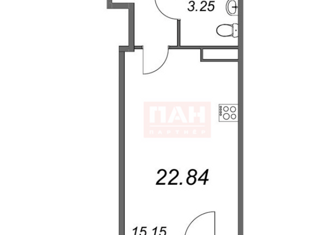 Продаю квартиру студию, 22.84 м2, Санкт-Петербург, Планерная улица, 87к1, ЖК Форест Аквилон