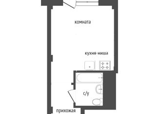 Продажа 1-комнатной квартиры, 28 м2, Красноярск, улица Шевченко, 3, ЖК Нойланд-Черёмушки