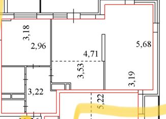 Продажа 2-комнатной квартиры, 52.7 м2, Волгоград, улица Гаря Хохолова, 4, ЖК Парк Европейский