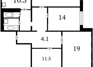 Продам 4-комнатную квартиру, 103 м2, Москва, Челобитьевское шоссе, 14к2, метро Физтех