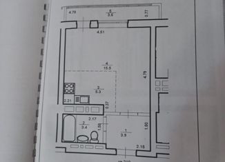 Продаю квартиру студию, 28.1 м2, Уфа, ЖК Яркий, улица Евгения Столярова, 4Б