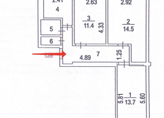 Продажа трехкомнатной квартиры, 57.1 м2, Москва, станция Дубровка, 6-я Кожуховская улица, 21