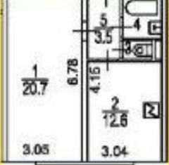 Продажа 1-комнатной квартиры, 40 м2, Москва, улица Авиаторов, 11к1, улица Авиаторов