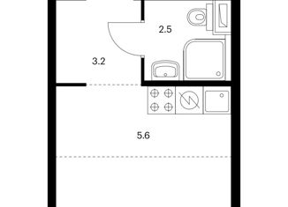 Продается квартира студия, 21.5 м2, Москва, ЖК Люблинский Парк, Люблинская улица, 78к3