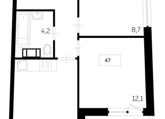 Продам 2-комнатную квартиру, 47 м2, Мурино, проспект Авиаторов Балтики, 29к2, ЖК Авиатор