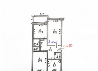 Продается 3-комнатная квартира, 65 м2, Енисейск, Промышленная улица, 20/5