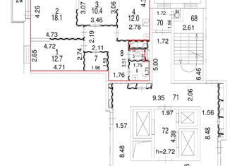3-комнатная квартира на продажу, 72 м2, Москва, улица Шумилова, 4, улица Шумилова