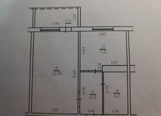 Продается 1-комнатная квартира, 32.7 м2, Киров, улица Ивана Попова, 60, жилой район Чистые Пруды