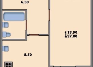 Продажа 1-комнатной квартиры, 37.8 м2, Тюменская область, улица Чапаева, 13к1