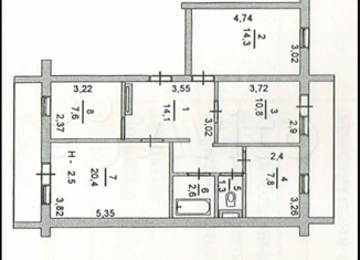 Продажа 4-комнатной квартиры, 78.9 м2, Дальнегорск, 1-я Советская улица, 22